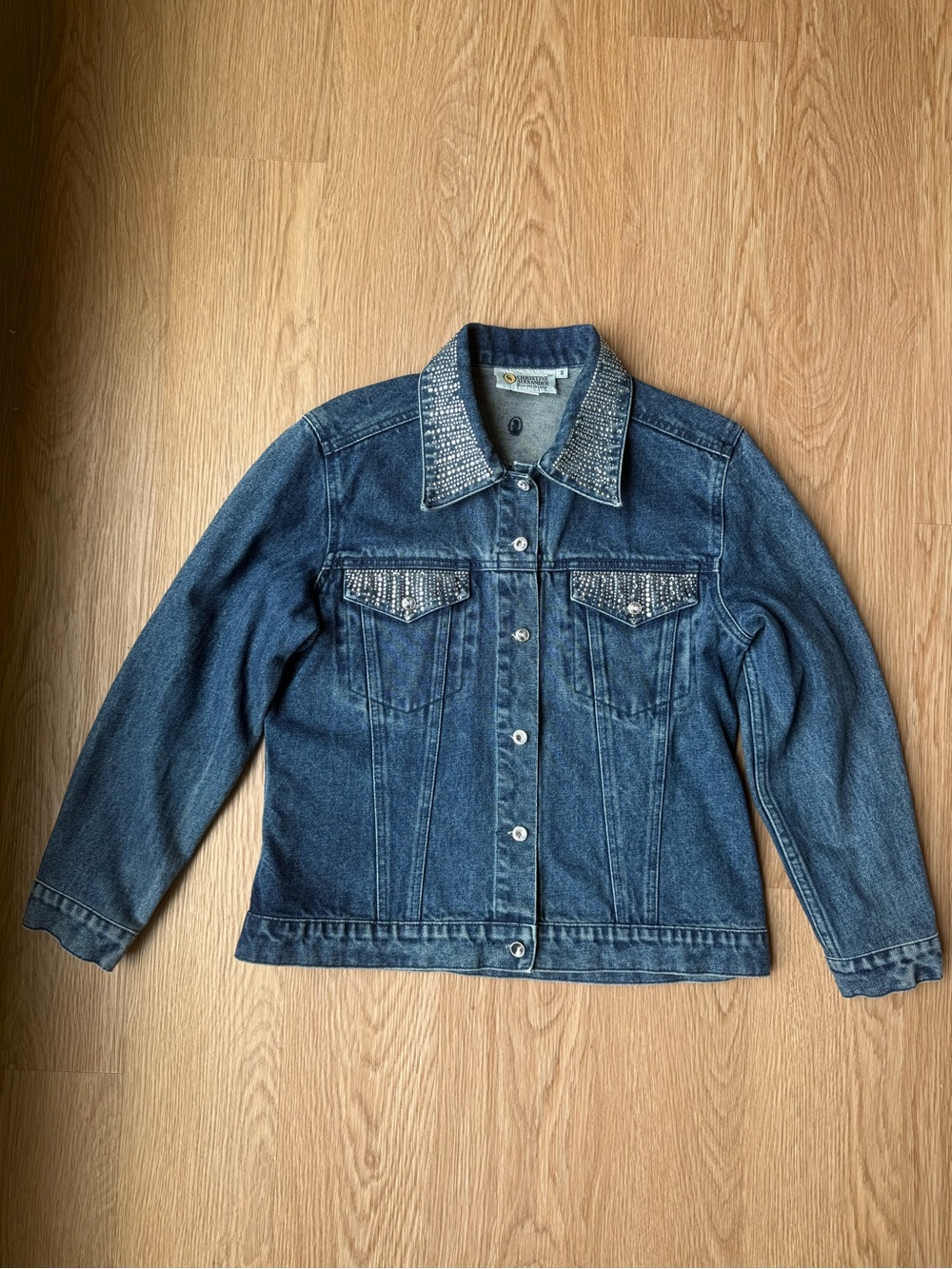 Christine Alexander Rhinestone Denim Jacket – Size Small - Picture 2 of 7